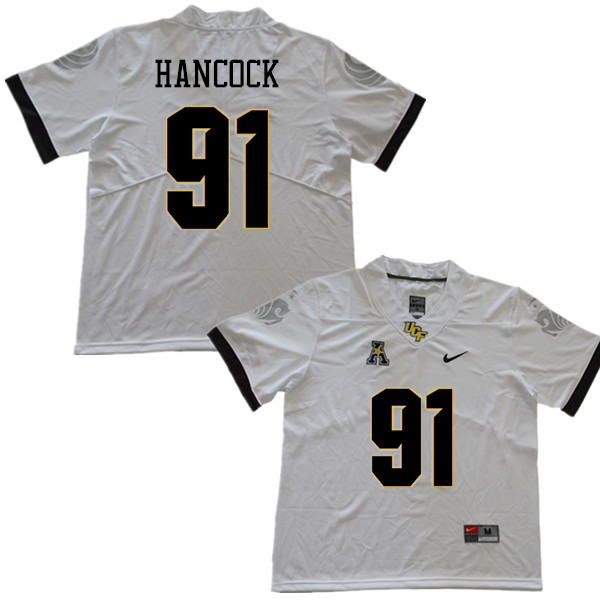 Men #91 Noah Hancock UCF Knights College Football Jerseys Sale-White